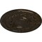 Ekena Millwork Dauphine Ceiling Medallion (Fits Canopies up to 13 1/4"), 33 7/8"OD x 1 3/8"P, Stone Hearth Crackle CM33DASHC - alternate 2